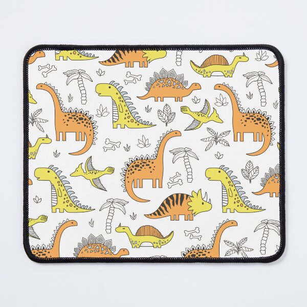 Item preview, Cute Hand Drawn Dinosaur Pattern - Mustard and Earthy Tones Dinos designed and sold by alijun.