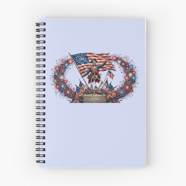 Item preview, Skeleton Fireworks USA 250 Design, Patriotic Independence Day Art, 250 Years American Freedom Celebration designed and sold by BreezifyDesignStudio.