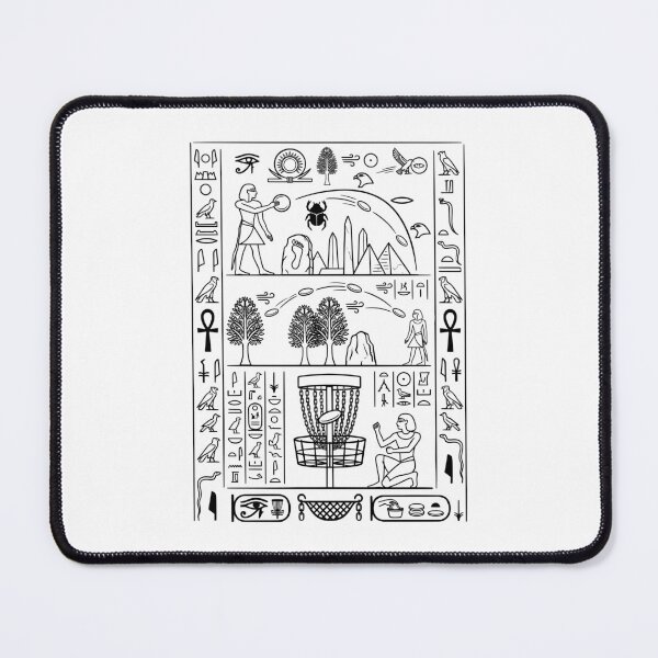 Item preview, Funny Disc Golf Player Ancient Egyptian Hieroglyphics designed and sold by GrandeDuc.