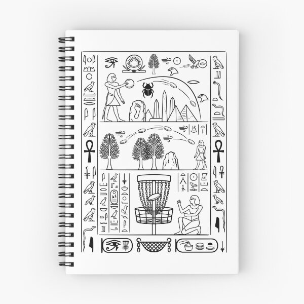 Item preview, Funny Disc Golf Player Ancient Egyptian Hieroglyphics designed and sold by GrandeDuc.