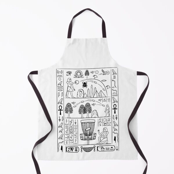 Item preview, Funny Disc Golf Player Ancient Egyptian Hieroglyphics designed and sold by GrandeDuc.