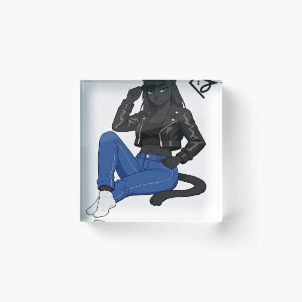 Item preview, Anthro Panther Girl – Urban Streetwear Digital Illustration designed and sold by GSDraws.