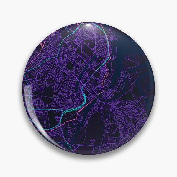 Item preview, Neon Style Map of Copenhagen, Denmark designed and sold by Enea Kelo.