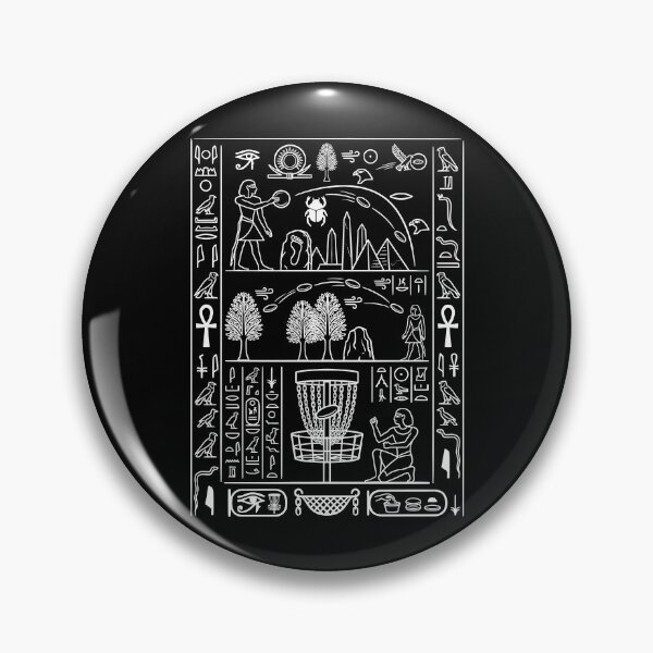 Item preview, Funny Disc Golf Player Ancient Egyptian Hieroglyphics designed and sold by GrandeDuc.