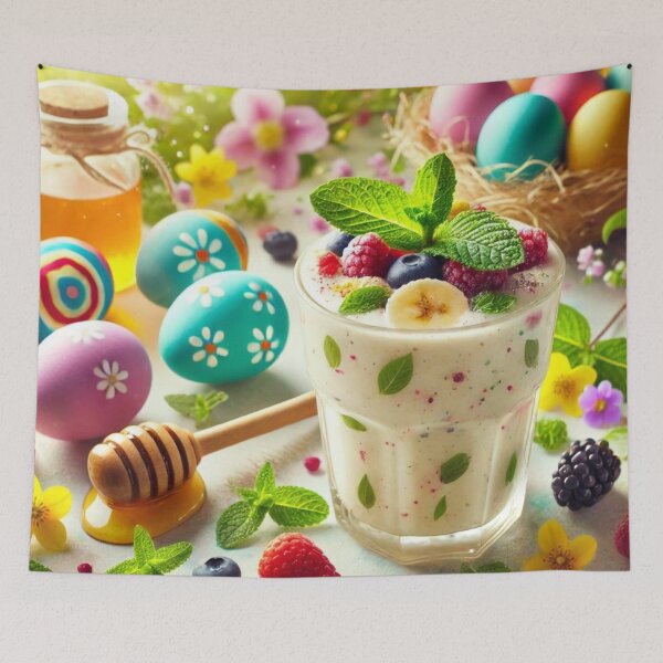 Item preview, Ostara Breakfast: Spring Smoothie and Colorful Eggs designed and sold by NeyhineAngelionShop.