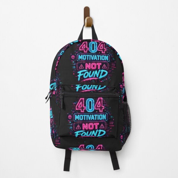 Item preview, 404 Motivation Not Found Cyberpunk Meme designed and sold by MidnightCache.