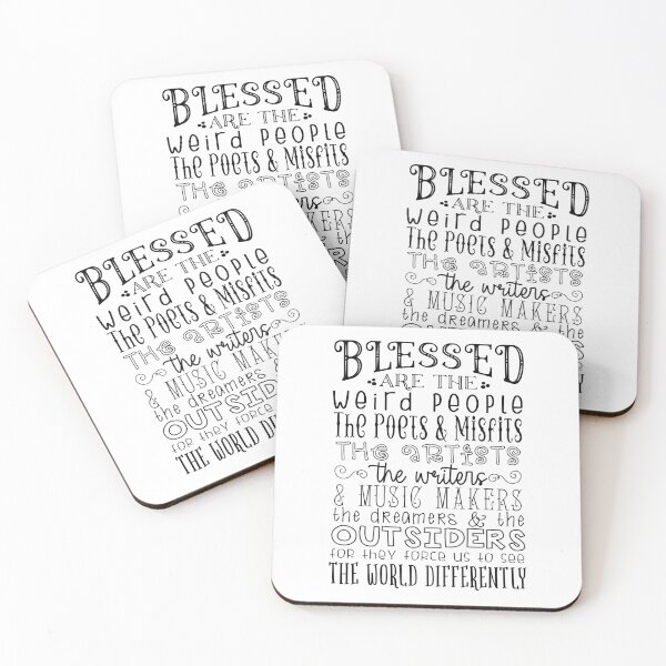 Item preview, Blessed are the Weird People designed and sold by paperandp!xels.