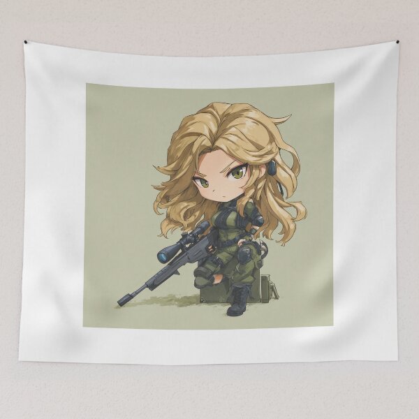Item preview, Chibi Elite Sharpshooter | Cute Tactical Sniper Art designed and sold by MyChibiArts.
