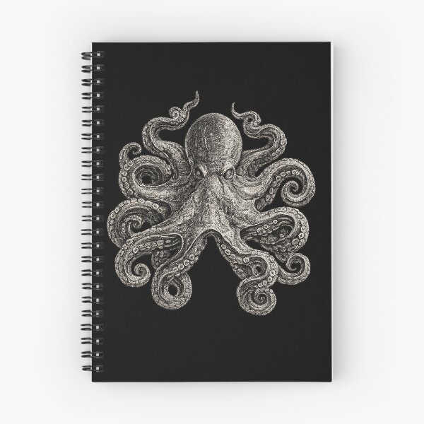 Item preview, Vintage Engraved Octopus Nautical Gothic Design designed and sold by ByJD Assembly.