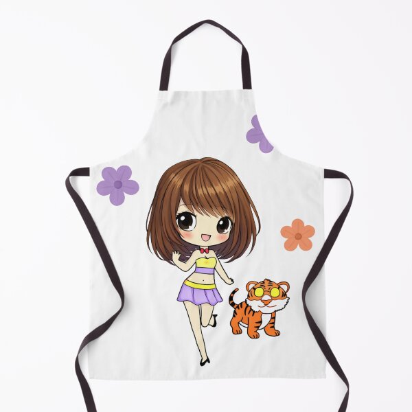 Item preview, Chibi girl in pink skirt with heart art designed and sold by ammiespy.