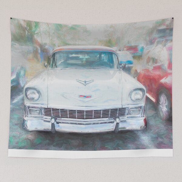 Item preview,  1956 Tan and White Chevrolet Bel Air 210 Station Wagon X225 designed and sold by RichFrancoCars.