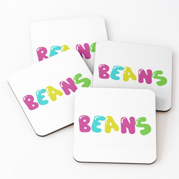 Item preview, Colorful Bubble Text Beans Fun Playful Food Typography designed and sold by PixelParinda.