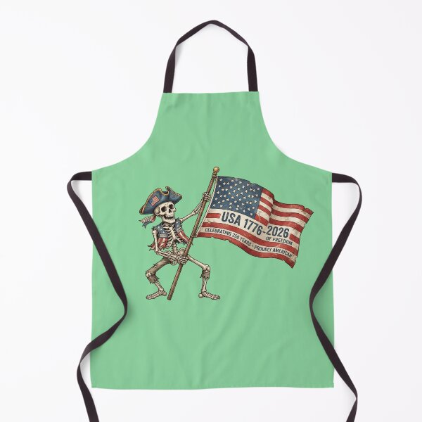 Item preview, USA 1776-2026 Celebrating 250 Years of Freedom - Proudly American Skeleton designed and sold by BreezifyDesignStudio.
