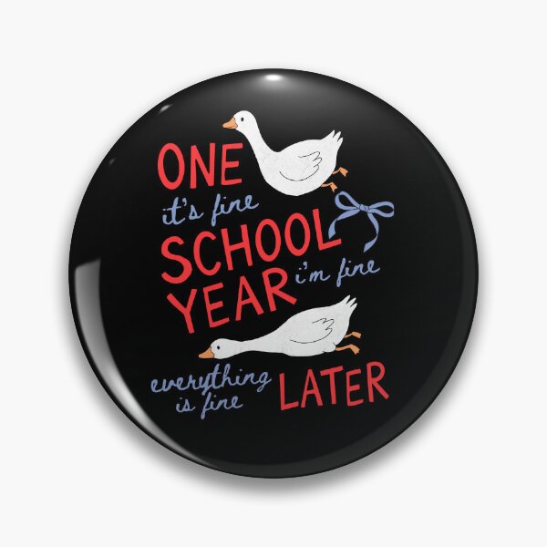 Item preview, Funny Goose Teacher End School Year Chaos Humor Meme designed and sold by FreshVibe Prints.