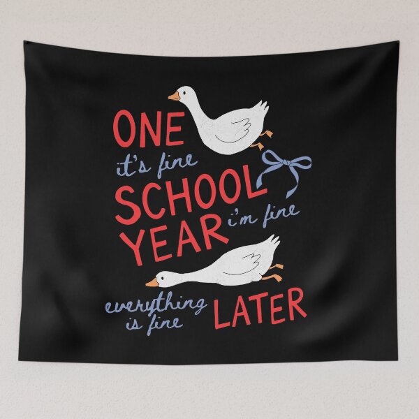 Item preview, Funny Goose Teacher End School Year Chaos Humor Meme designed and sold by FreshVibe Prints.