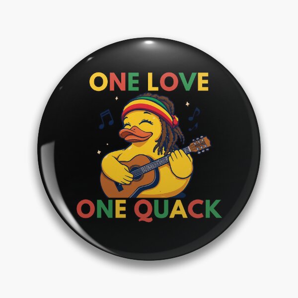 Item preview, Reggae Duck – One Love One Quack Funny Rasta Rubber Duck designed and sold by RubberQuack.