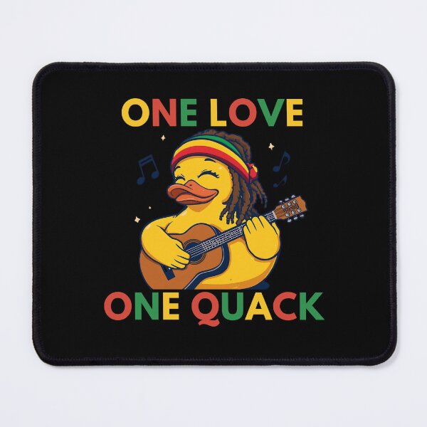 Item preview, Reggae Duck – One Love One Quack Funny Rasta Rubber Duck designed and sold by RubberQuack.