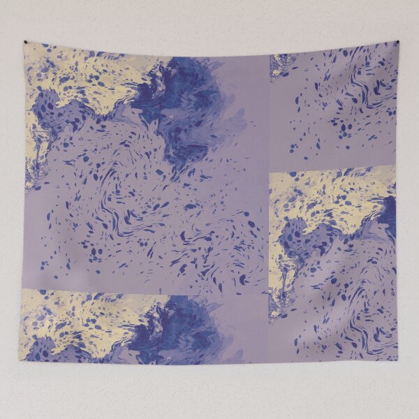 Item preview, Lavendar lemonade abstract design designed and sold by CottageComfortsShoppe.