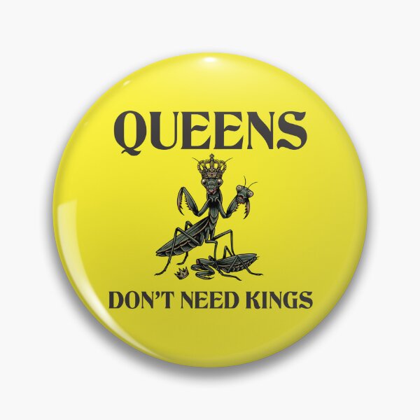 Item preview, Queen Don’t Need King Retro Mantis Shirt Funny Dark Humor Design designed and sold by Wild Pixel Studio.