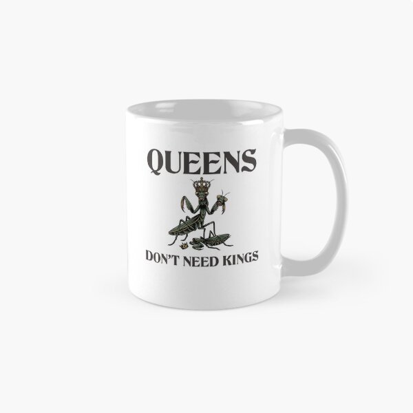 Item preview, Queen Don’t Need King Retro Mantis Shirt Funny Dark Humor Design designed and sold by Wild Pixel Studio.