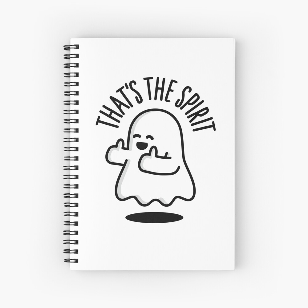 Cuaderno de espiral «That's the spirit lindo fantasma pulgares arriba» de  LaundryFactory | Redbubble