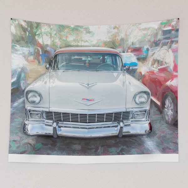 Item preview,  1956 Tan and White Chevrolet Bel Air 210 Station Wagon X227 designed and sold by RichFrancoCars.
