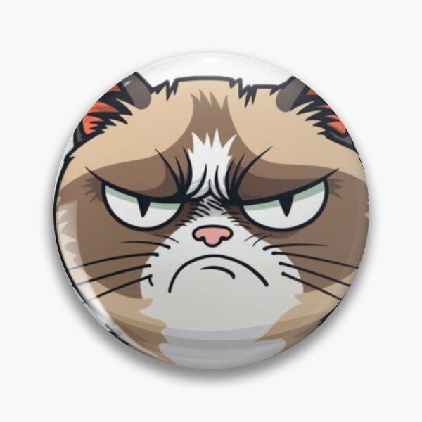 Item preview, Grumpy Cat Sticker | Angry Cat Meme | Funny Moody Cat Aesthetic Sticker designed and sold by ZYNORAworld.