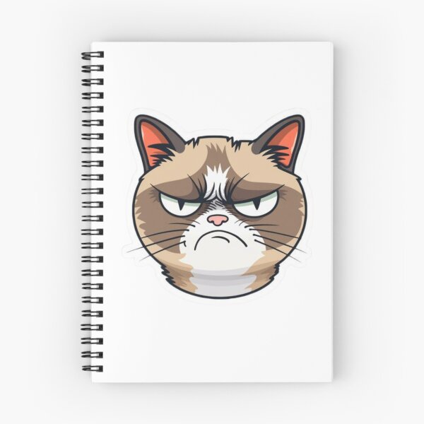 Item preview, Grumpy Cat Sticker | Angry Cat Meme | Funny Moody Cat Aesthetic Sticker designed and sold by ZYNORAworld.
