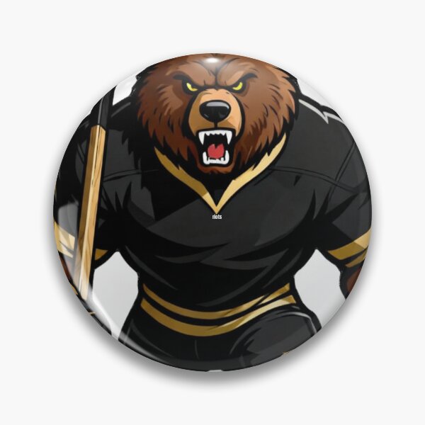 Item preview, Muscular Bear Hockey Player Mascot | Boston NHL designed and sold by Pandora´s Box.