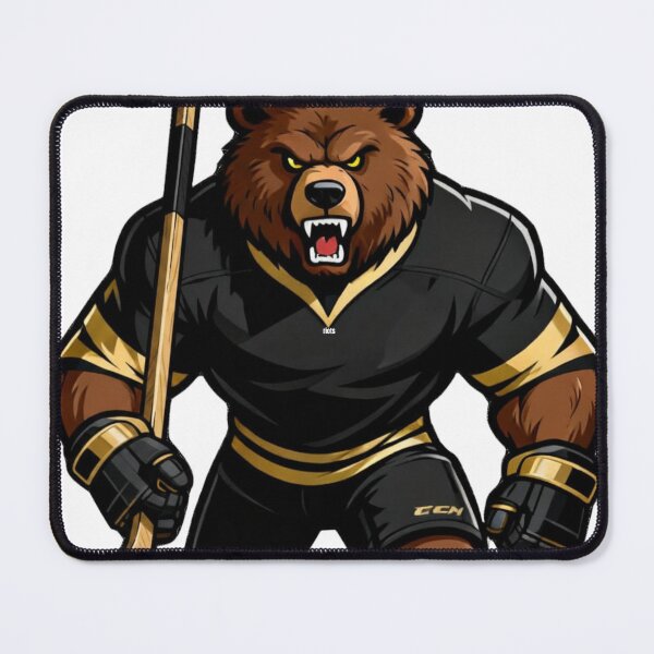 Item preview, Muscular Bear Hockey Player Mascot | Boston NHL designed and sold by Pandora´s Box.