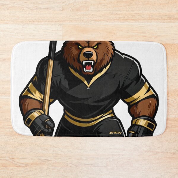 Item preview, Muscular Bear Hockey Player Mascot | Boston NHL designed and sold by Pandora´s Box.