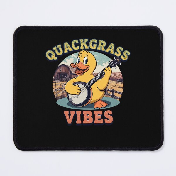 Item preview, Bluegrass Duck – Quackgrass Vibes Funny Banjo Duck designed and sold by RubberQuack.