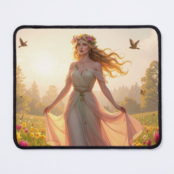 Item preview, Flora's Awakening: Goddess in a Tulip Field designed and sold by NeyhineAngelionShop.