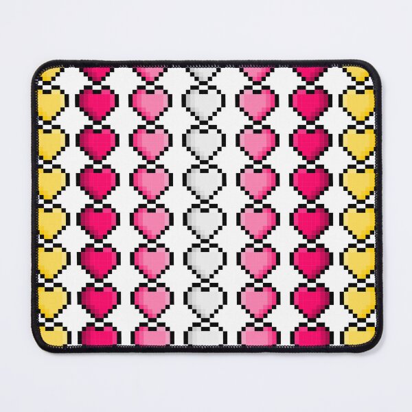 Item preview, Pixel Pangender Pride Flag Hearts designed and sold by HarveyHandcraftsandDesigns.