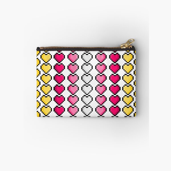 Item preview, Pixel Pangender Pride Flag Hearts designed and sold by HarveyHandcraftsandDesigns.