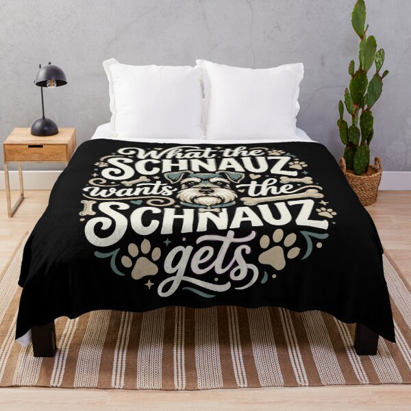 Item preview, What the Schnauzer Wants Schnauzer Gets Funny Dog designed and sold by AntiqueImages.
