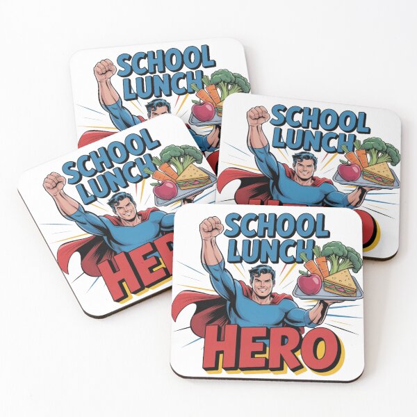 Item preview, School Lunch Hero – Comic Style Superhero Tee T-Shirt designed and sold by MerchlyMike.
