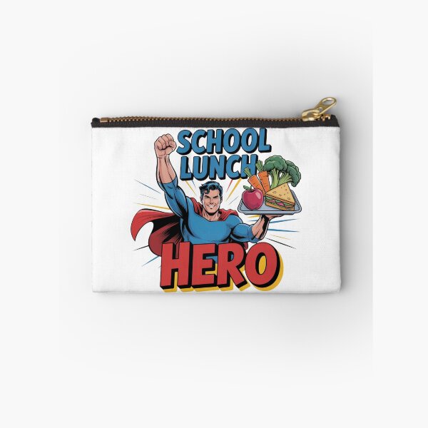 Item preview, School Lunch Hero – Comic Style Superhero Tee T-Shirt designed and sold by MerchlyMike.