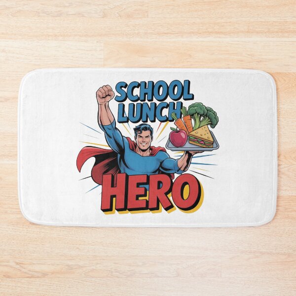 Item preview, School Lunch Hero – Comic Style Superhero Tee T-Shirt designed and sold by MerchlyMike.