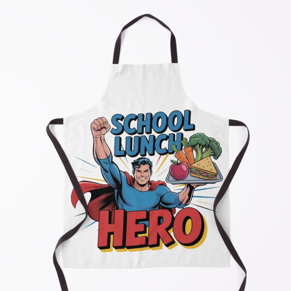 Item preview, School Lunch Hero – Comic Style Superhero Tee T-Shirt designed and sold by MerchlyMike.