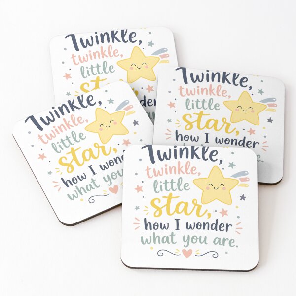 Item preview, Twinkle Twinkle Little Star Nursery Quote designed and sold by FEEL GOOD CLUB DESIGNS.