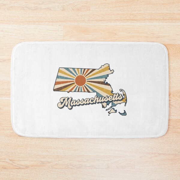 Item preview, Massachusetts Retro Sunset State Silhouette – Vintage Distressed Design designed and sold by Paper Drip.