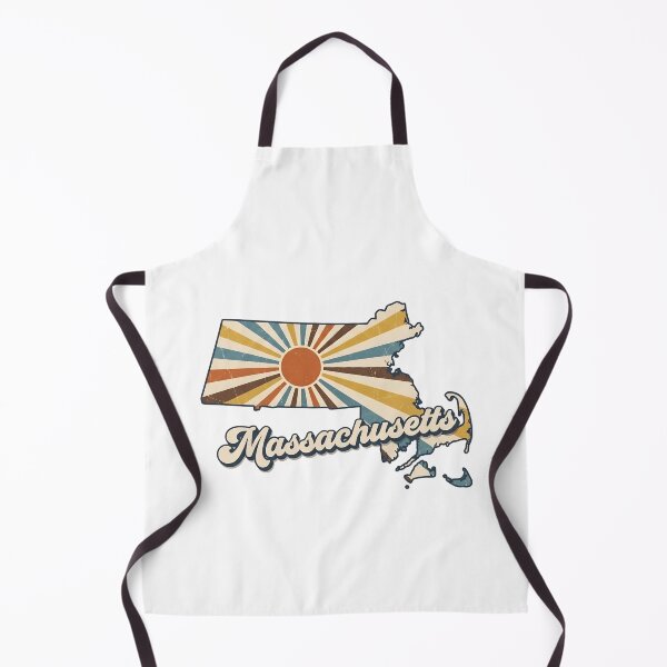 Item preview, Massachusetts Retro Sunset State Silhouette – Vintage Distressed Design designed and sold by Paper Drip.