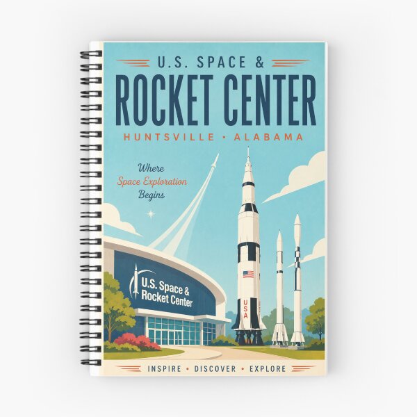 Item preview, US Rocket Space Center Vintage Travel Poster designed and sold by Eclipse 3699.