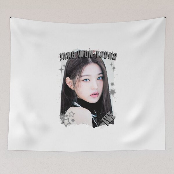 Item preview, Ive Kpop Jang Won-young Group Girl Members Retro Scrapbook Kpop Collage Design designed and sold by HELL0WBELLO.