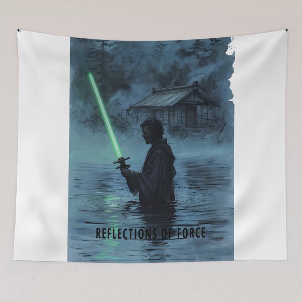 Item preview, REFLECTIONS OF FORCE - Jedi Forest Sanctuary Art designed and sold by Modern Nest Art.