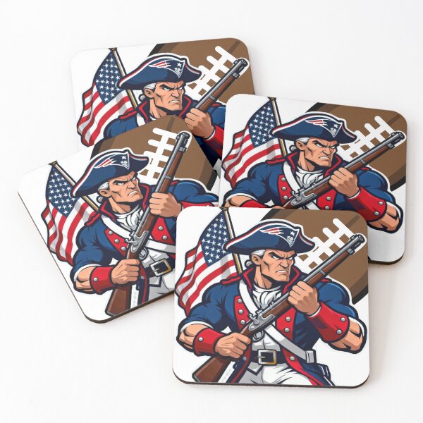 Item preview, Patriotic Revolutionary Soldier Football Mascot designed and sold by Pandora´s Box.