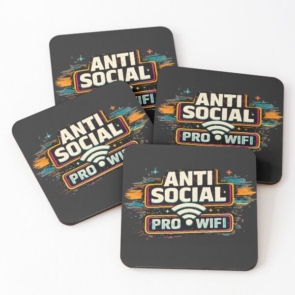 Item preview, Anti Social Pro WiFi Funny Introvert Meme designed and sold by MidnightCache.