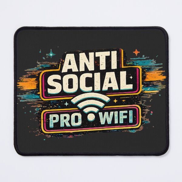 Item preview, Anti Social Pro WiFi Funny Introvert Meme designed and sold by MidnightCache.
