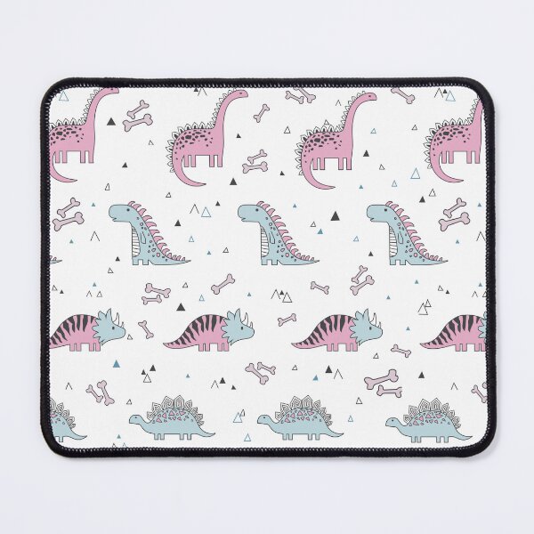 Item preview, Pastel Pink and Blue Dinosaur Pattern - Cute Nursery Dino Art designed and sold by alijun.